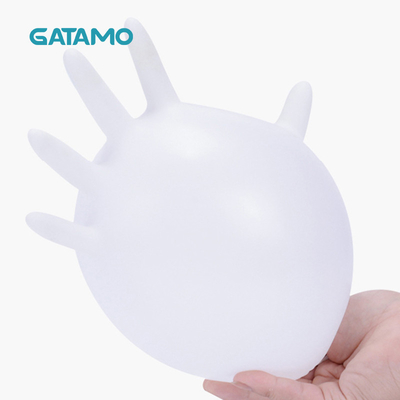 Luvas naturais do exame do látex G38 que limpam luvas do látex para luvas pulverizadas do látex da segurança industrial da cozinha